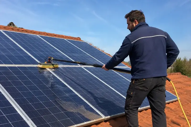 Nettoyage et entretien de panneaux solaires à Visseiche